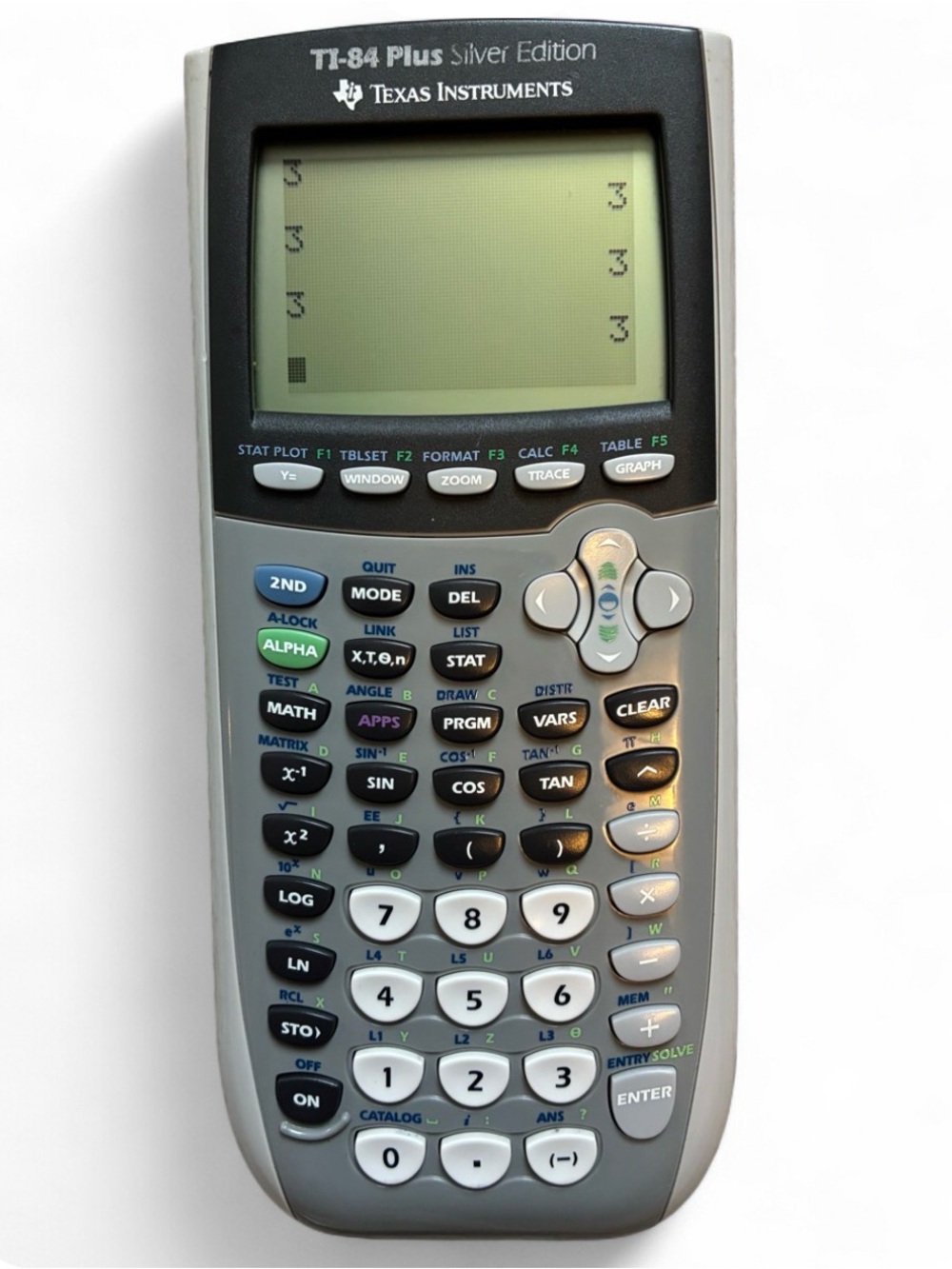 Texas Instruments TI-84 Plus Silver Edition graphing calculator
